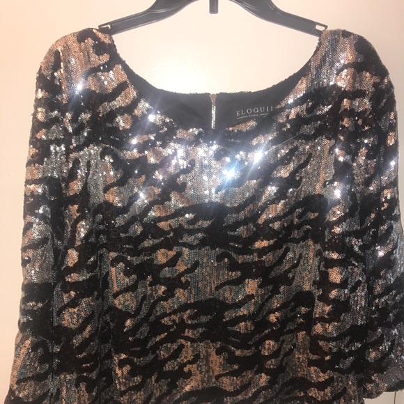 Sequin crop top - Picture 2 of 3